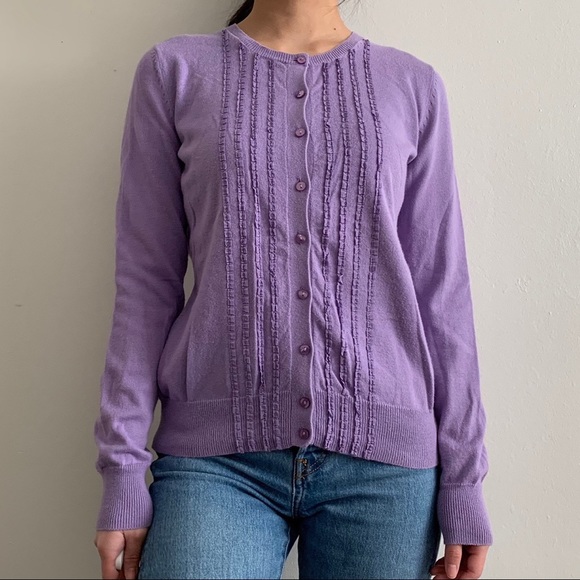 purple cardigan - Picture 3 of 4